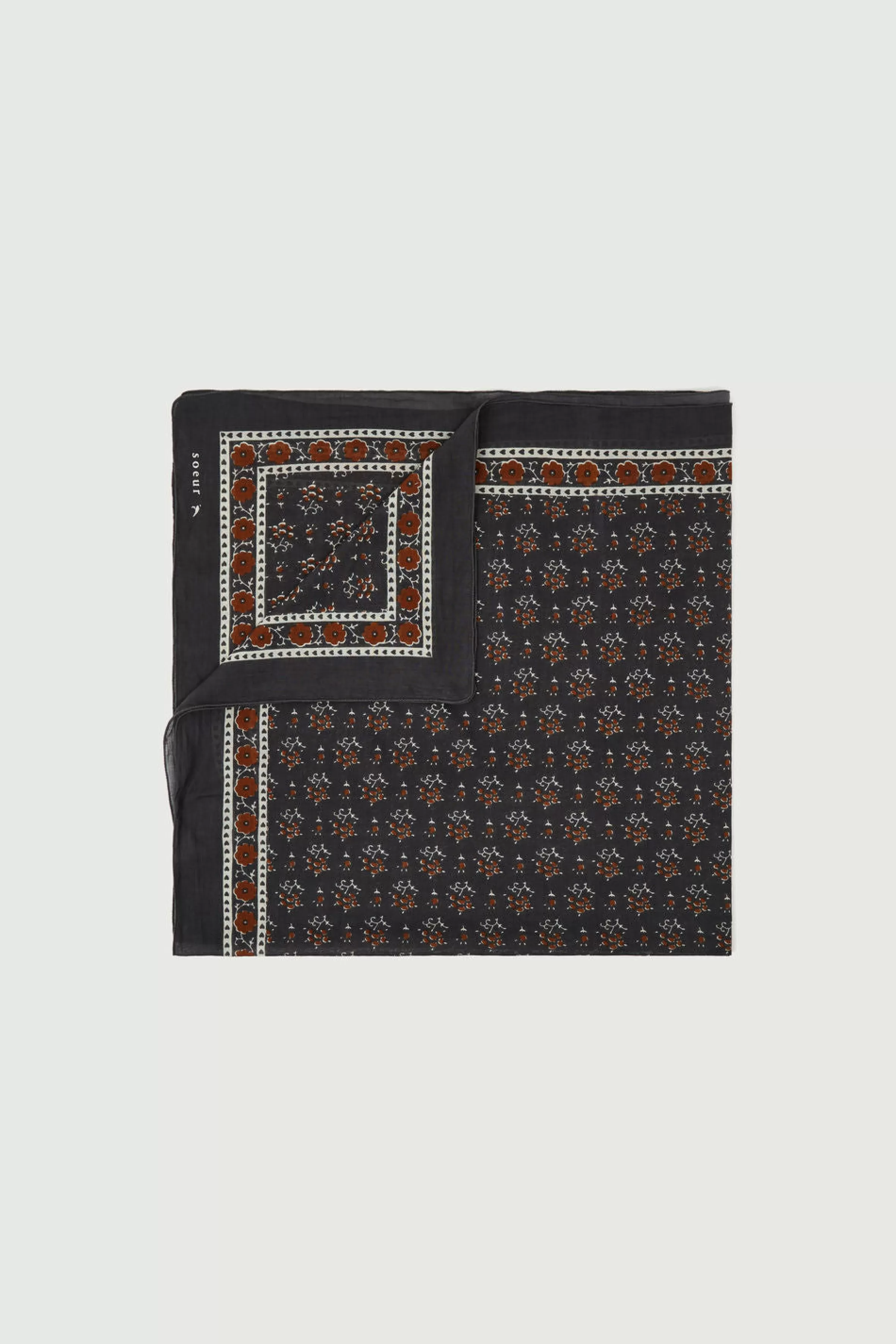 Best Sale Soeur foulard classique anthracite/terrebattue