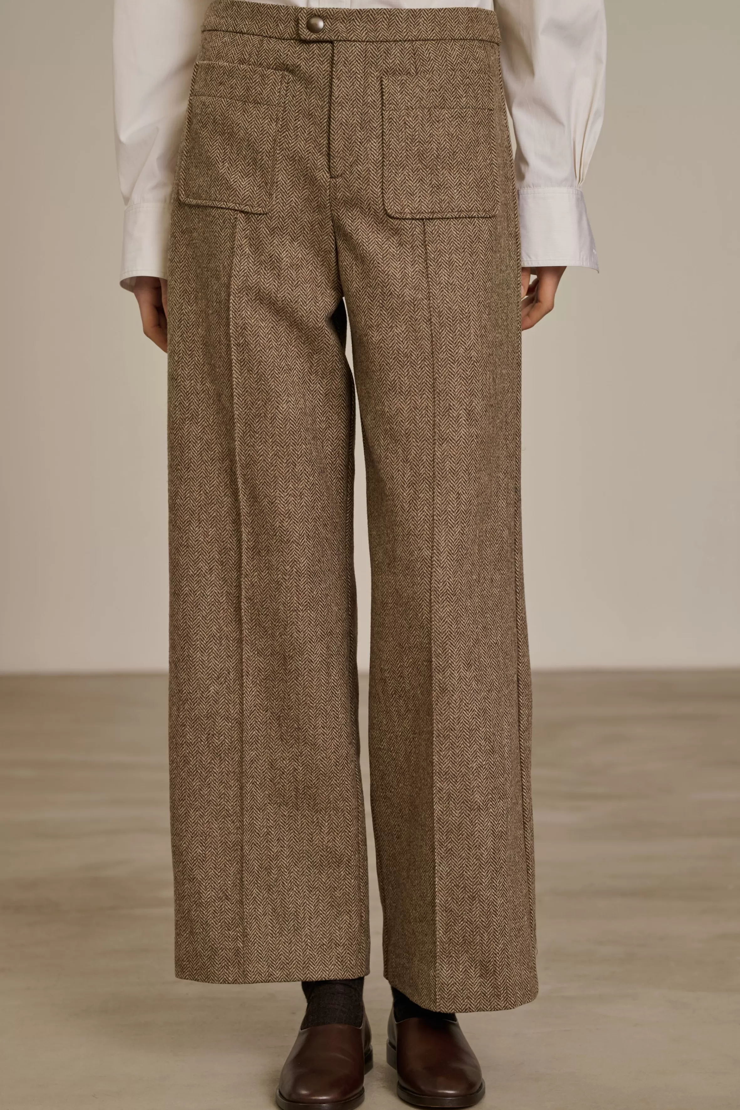 Online Soeur pantalon harry beige/noisette