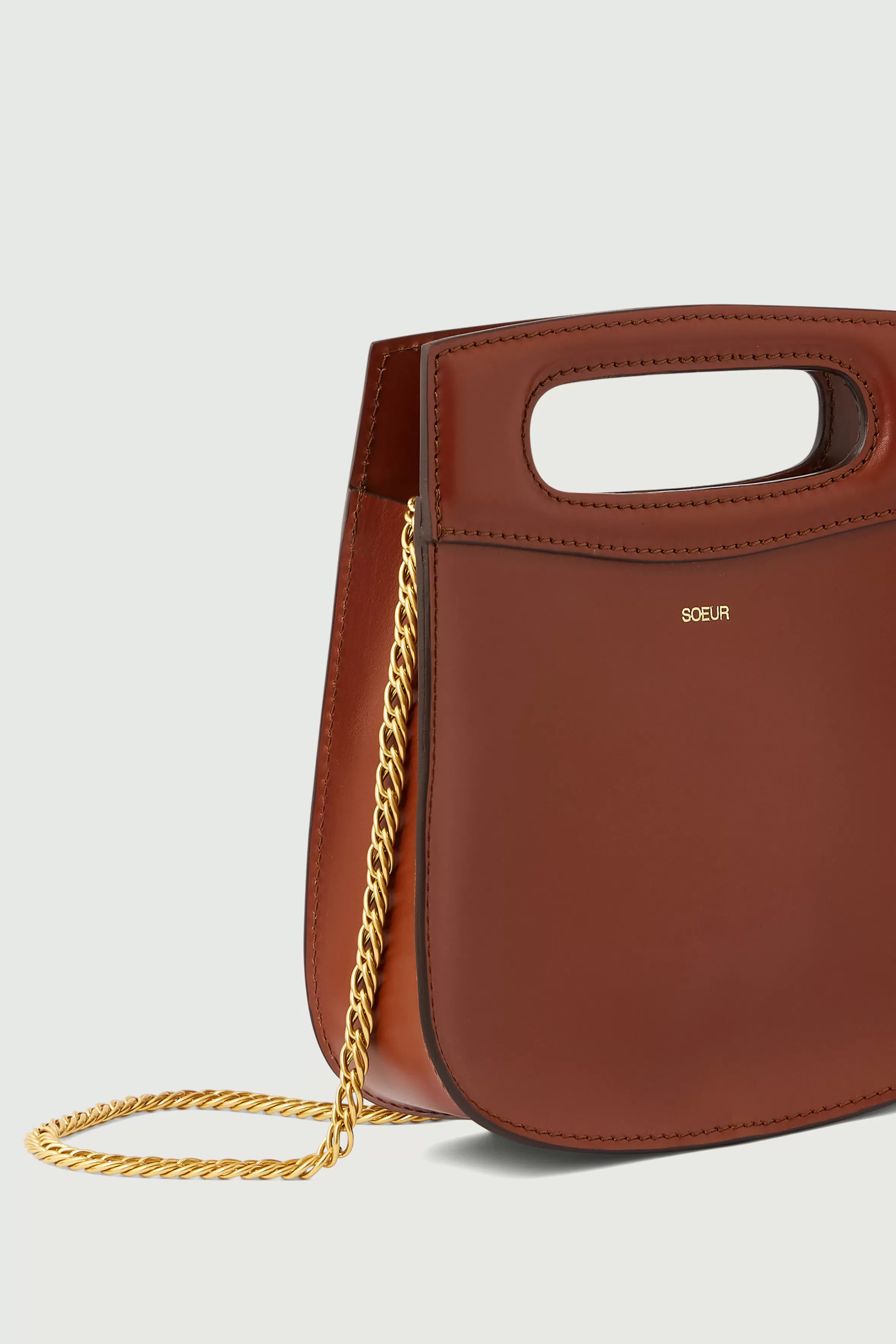 Discount Soeur sac cheri mini cognac