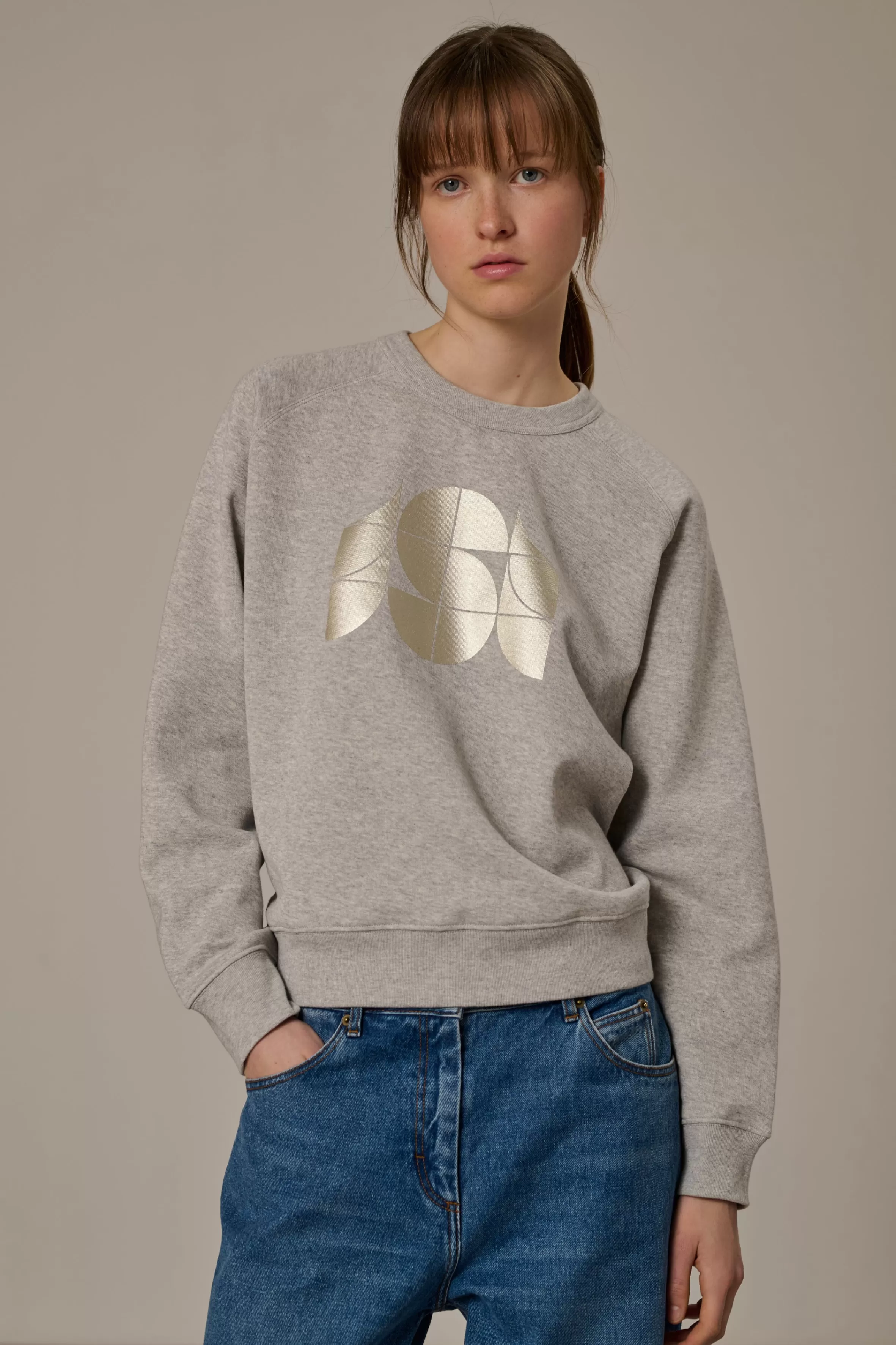 Shop Soeur sweat thibault grischiné